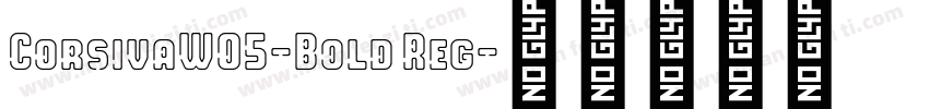 CorsivaW05-Bold Reg字体转换